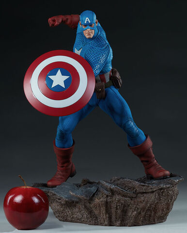 Statuette Sideshow Collectibles - Avengers Assemble - Captain America 38 Cm